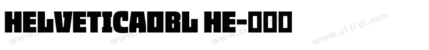 HelveticaObl He字体转换